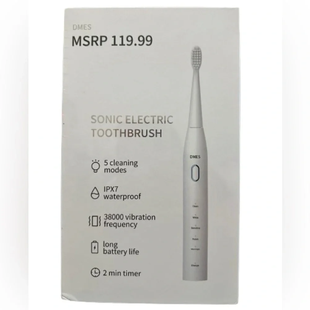 DMES DY-640 Sonic Electric Toothbrush 5 Modes USB Rechargeable NWT